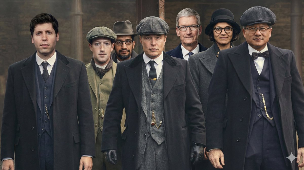 trendyvers's tweet image. The Silicon Valley Blinders💲💻

Created with Nano Banana Pro🍌

#PeakyBlinders #SiliconValley #BigTech