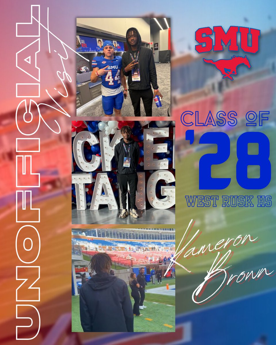 Had a great time down in Dallas visiting the SMU Atmosphere was crazy.Loved seeing what the program is about.#kickem🐎 <a href="/mrfootballwait/">Jeremiah Wait</a> <a href="/SMUFB/">SMU Football</a> <a href="/Ethan_houser1/">Ethan Houser</a> <a href="/ChazBoyd6/">Chaz</a> <a href="/cmsully22/">Connor Sullivan (Sully)</a>