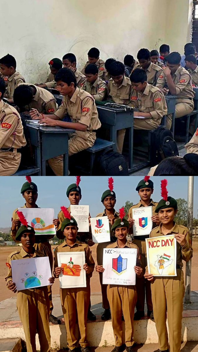 ncc_dte's tweet photo. The 78th Raising Day of the NCC #NCCDay in India was celebrated with exceptional zeal & a deep sense of patriotic commitment by cadets from the NCC Directorate Maharashtra, showcasing the organization's vital role in youth development and nation building. Cadets participated in a rich array of activities, making the celebration a festival of service, unity, & discipline. Voluntary blood donation drives demonstrated the spirit of sacrifice & community responsibility. Swachhta Abhiyan reflected the strong commitment to public hygiene & the Swachh Bharat mission. Creative competitions like poster making, essay, & poem writing allowed cadets to express the role NCC plays in nurturing the Nation’s youth through art & words. Mass singing of the NCC song & taking the NCC pledge unified cadets, instilling a renewed sense of purpose towards the organization's motto: "Unity and Discipline." Tree plantation drives underscored awareness of environmental stewardship. Energetic debates, yoga sessions, and other community outreach activities reinforced holistic well-being & critical thinking skills. As Maharashtra’s cadets celebrated with enthusiasm, their activities became a microcosm of a nationwide movement; one that strengthens national unity, develops ethical citizens, & sets the stage for a brighter, stronger "Viksit Bharat@2047".
#SashaktYuva
#NationFirst
@vatsvirendra1
@Tango78478590
@HQ_DG_NCC 
@adgpi
@DefPROMumbai