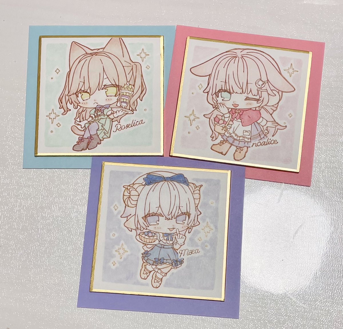 COMITIA154 ミニ色紙出来ましたっ！！コミティアに持っていきます🙌✨