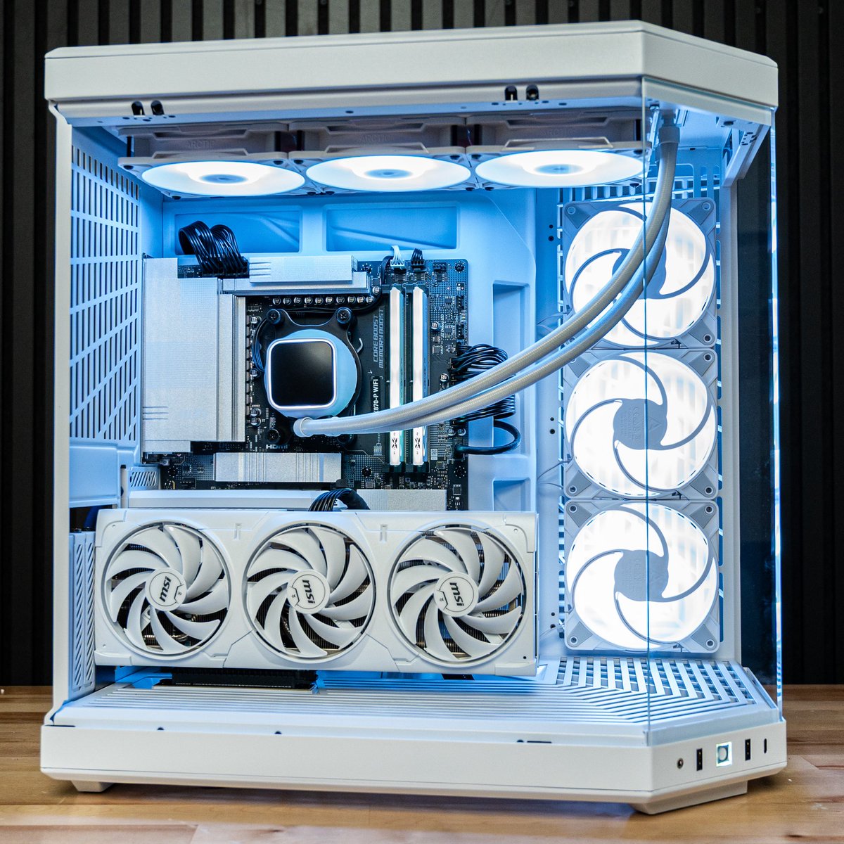 PowerGPU's tweet image. All white PC anyone?