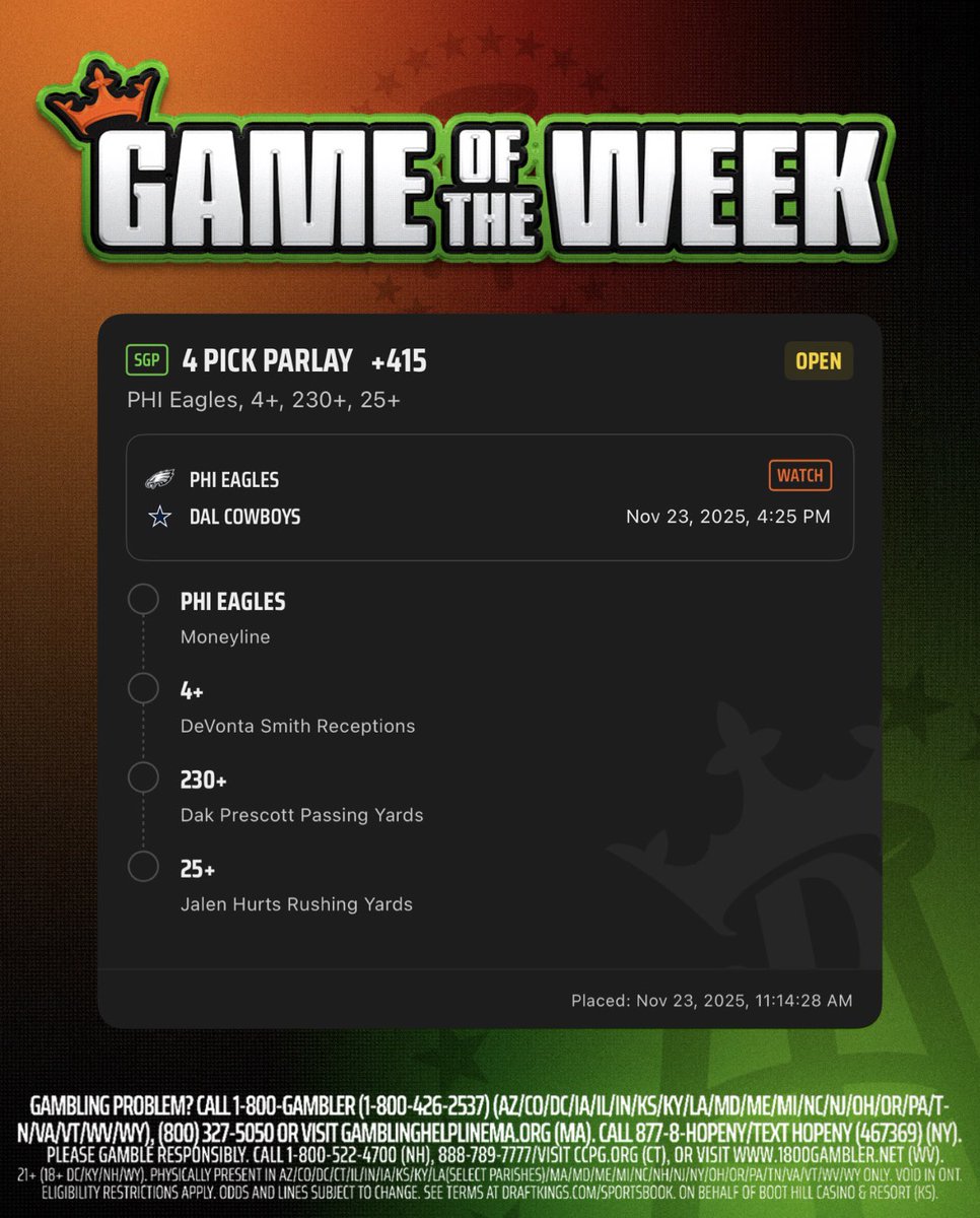 oonacmccaughan's tweet image. 🐦‍⬛🐦‍⬛🐦‍⬛ #BarstoolGOTW #DKPartner