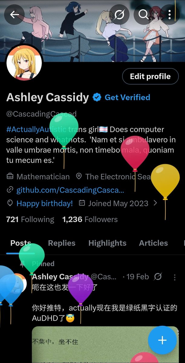 huh这是我第三次，推特气球了？

whatever，我好累，are there anybody who actually cares anyway