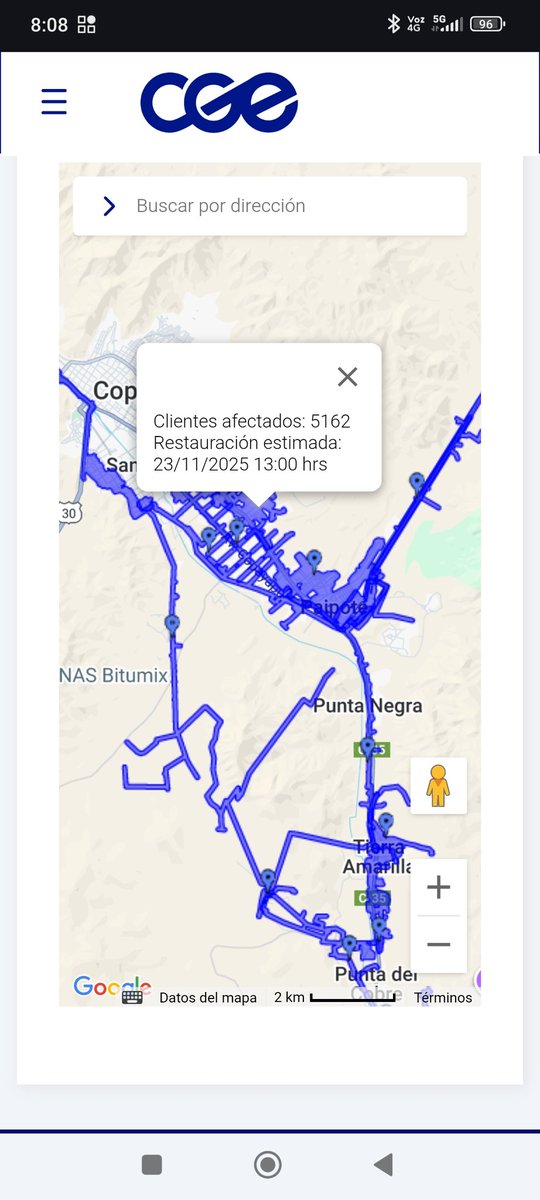 Corte programado de energía eléctrica desde el pueblo de San fdo hasta tierra amarilla. lo entiendo, pero por qué me quedo sin señal de celular? @movistar