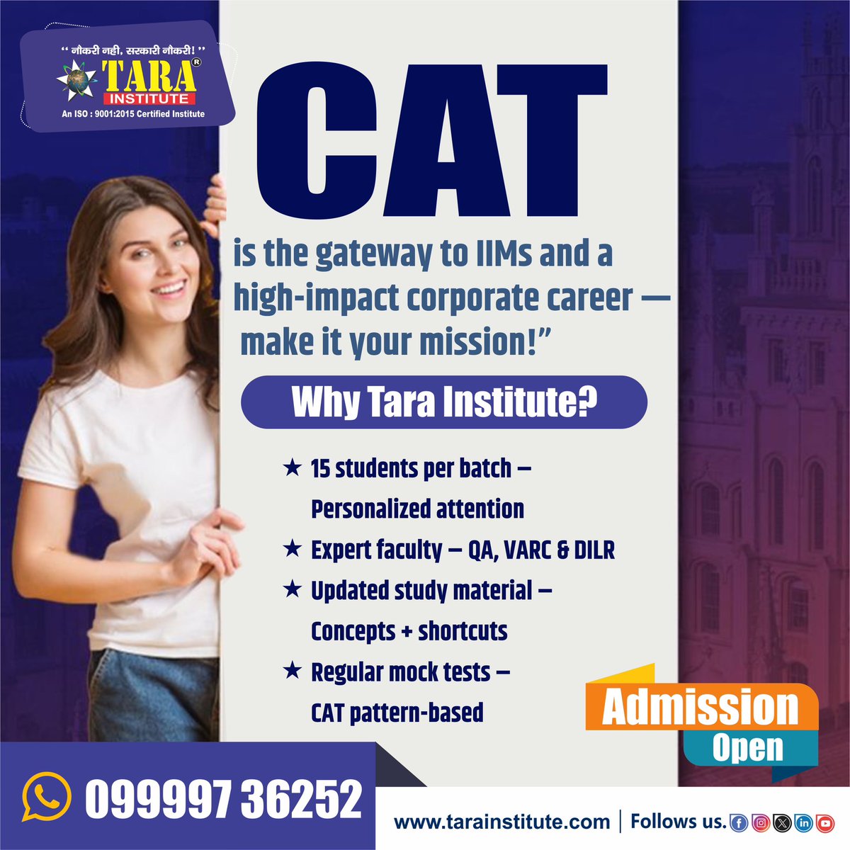 tarainstitute's tweet image. “जिस लक्ष्य पर पूरा विश्वास हो, उसके लिए की गई मेहनत कभी व्यर्थ नहीं जाती।”
Think. Analyse. Excel.

CAT – Begin Your Journey to the IIM Dream

📞 Call: 09999736252
🌐 Visit: tarainstitute.com/cat-coaching.p…

#CAT #CATExam #CATPreparation #IIMDream #MBAEntrance #GradSchoolPrep #success