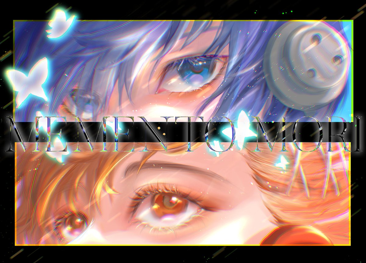 CreativeNerdine's tweet image. Memento Mori. 

I miss them  so much. These days playing P3P, fighting Shadows in Tartarus, seeing Ryoji and other friends again after so many years feels like reliving my school days.

#persona #p3p #minatoarisato #makotoyuki #eyesbanner