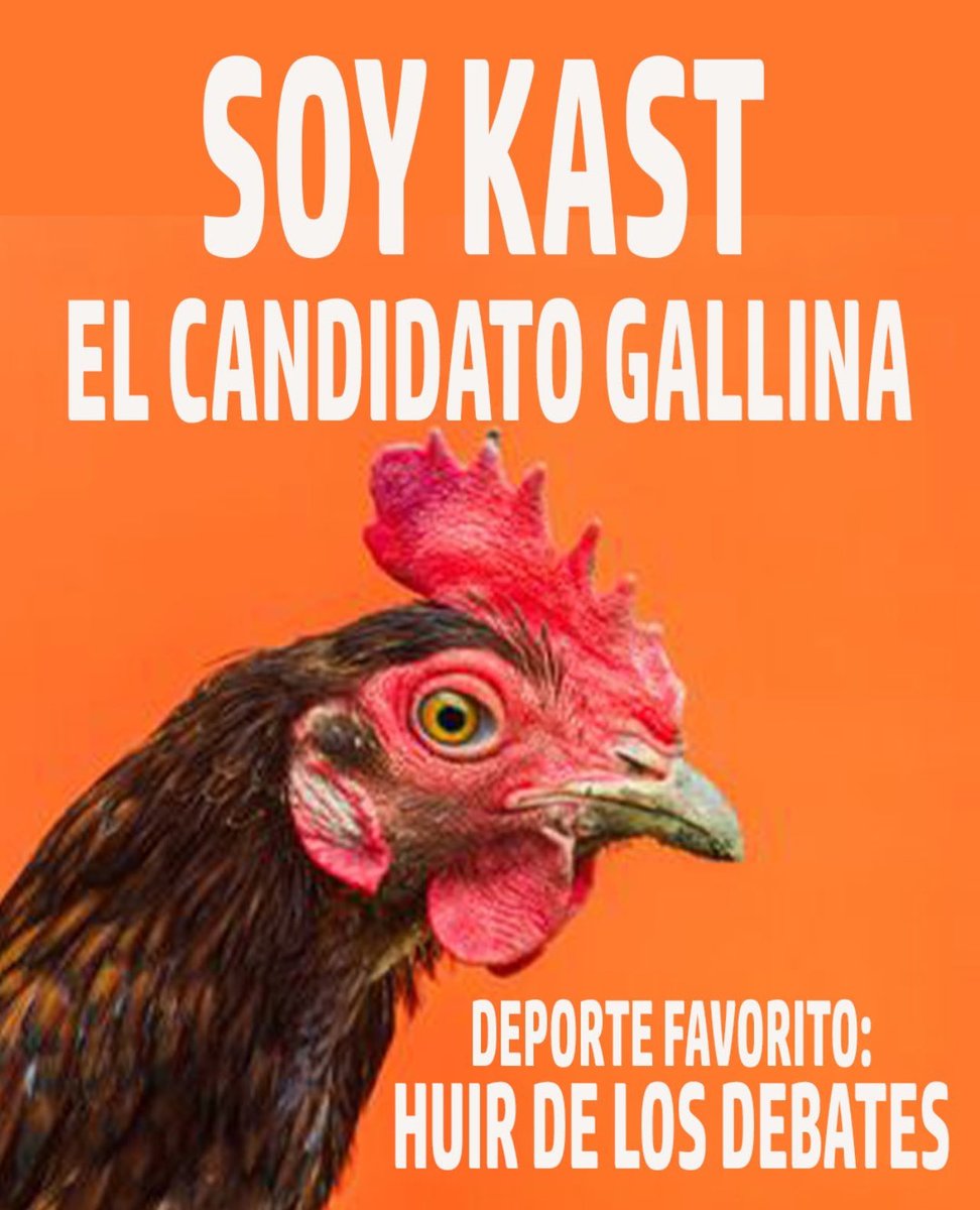 Jfcardenasr's tweet image. El GallinaZI No va al Debate
#DebateMega