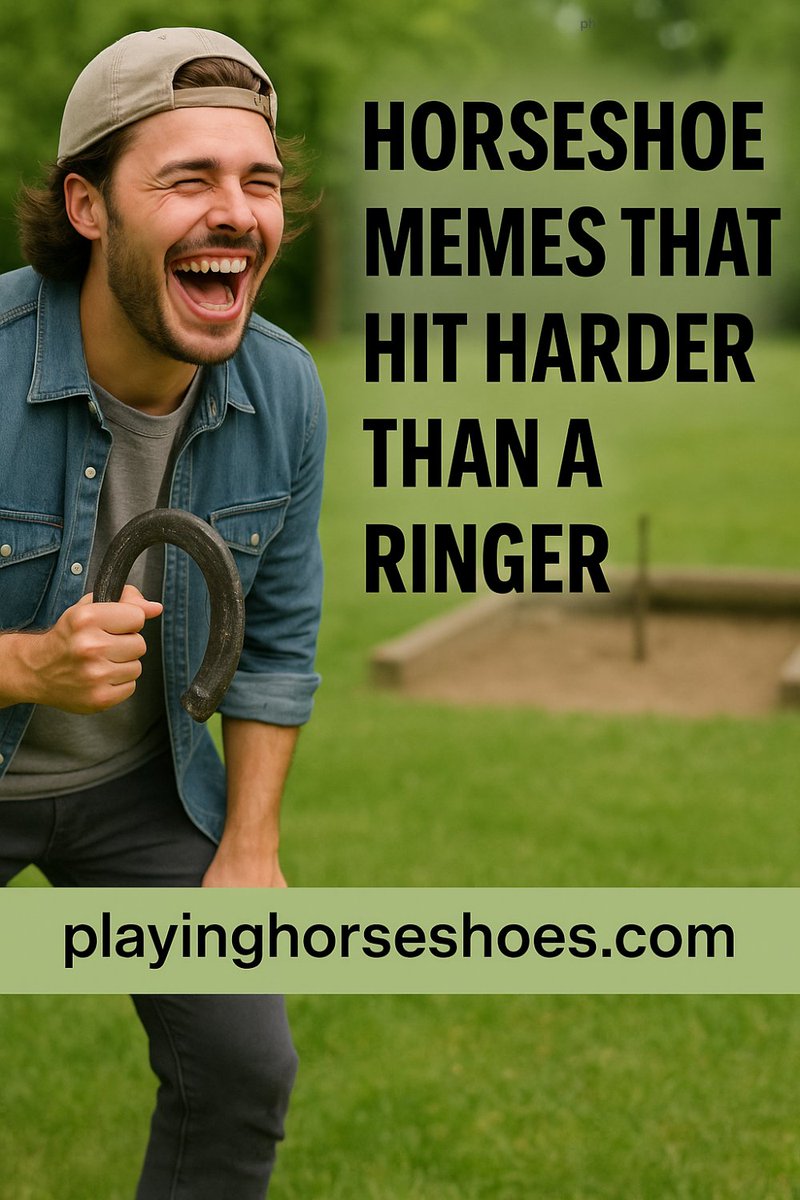 LarryMcc's tweet image. If you’ve ever laughed your way through a backyard horseshoe game, this article is for you. It highlights the funniest, most brutally accurate horseshoe memes 

#HorseshoePitching #BackyardGames #SportsHumor #FunnyMemes

playinghorseshoes.com/horseshoe-meme…