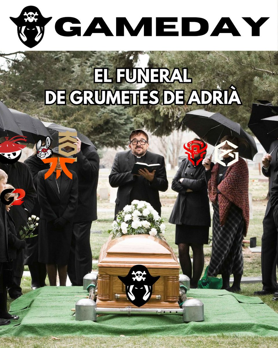 Hoy nos han llamado aqui para el entierro de TH LEC****
A las 18:00 empezamos stream

Estais todos invitados

y el partido es contra g2 otra vez, ya estoy cansado

link 👇👇👇👇