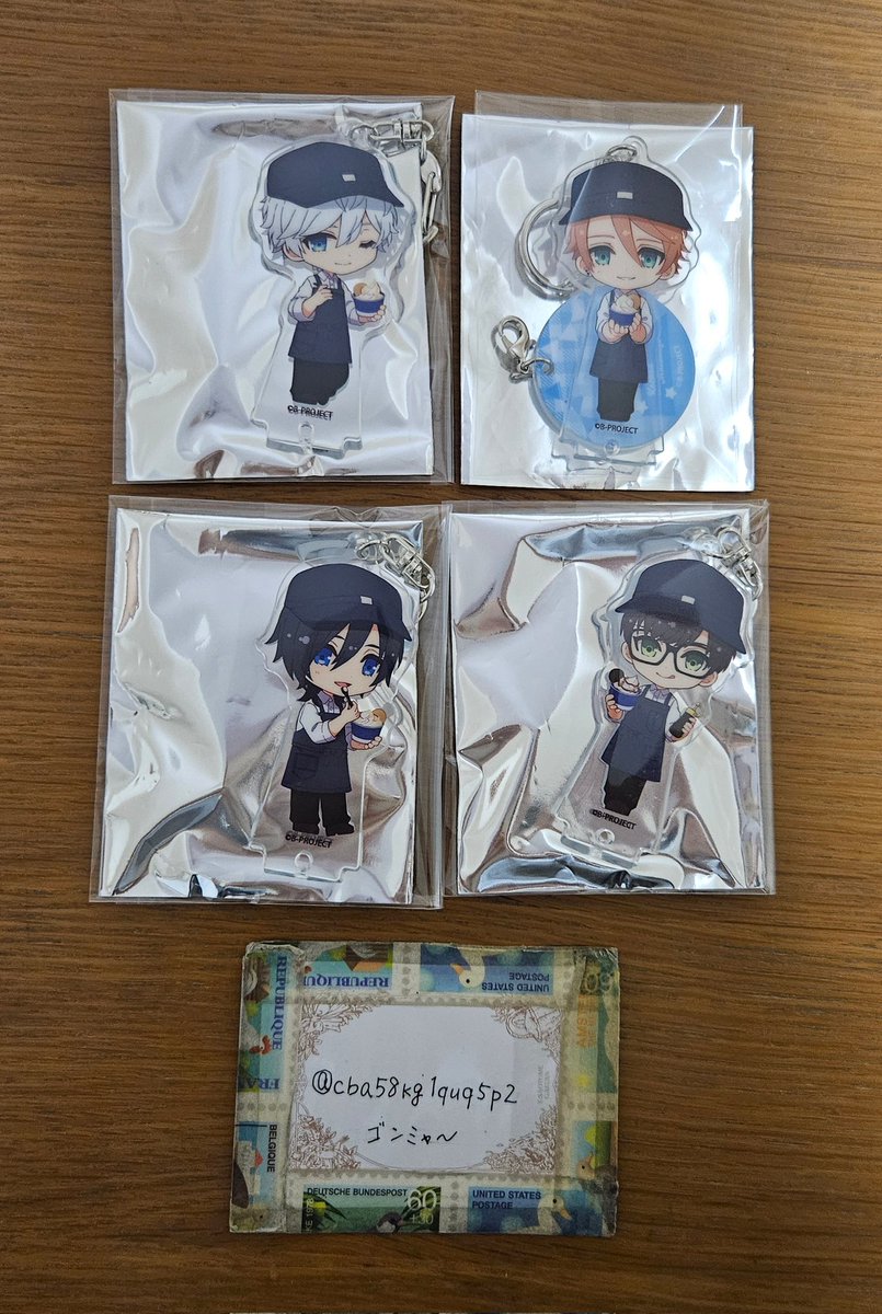 【交換/譲渡】Bプロ B-PROJECT 
ミニソフ MINISOF アクリルキーホルダースタンド  アクスタ 

譲)★北門、★増長、釈村、唯月

求)★金城、野目、不動 各1 or 1点￥1000(＋送料)

＊★⇔★交換。金城を含む交換。
＊後半のアクキーと交換可能。

大宮周辺、都内手渡し＞郵送。