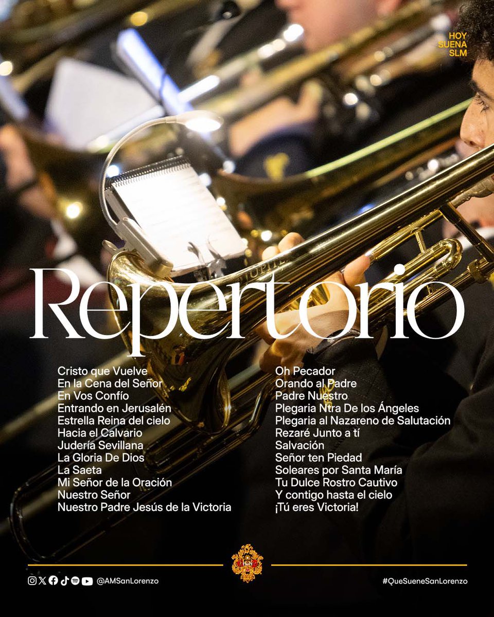 🎼 ¡𝗛𝗢𝗬 𝗦𝗨𝗘𝗡𝗔 𝗦𝗔𝗡 𝗟𝗢𝗥𝗘𝗡𝗭𝗢!

Tras Jesús Despojado <a href="/EncarnacionMlg/">Despojado y Encarnación</a>, nuestro primer acompañamiento musical de la temporada.

📍 Parroquia Virgen del Camino
🕦 19:00h

#QueSueneSanLorenzo