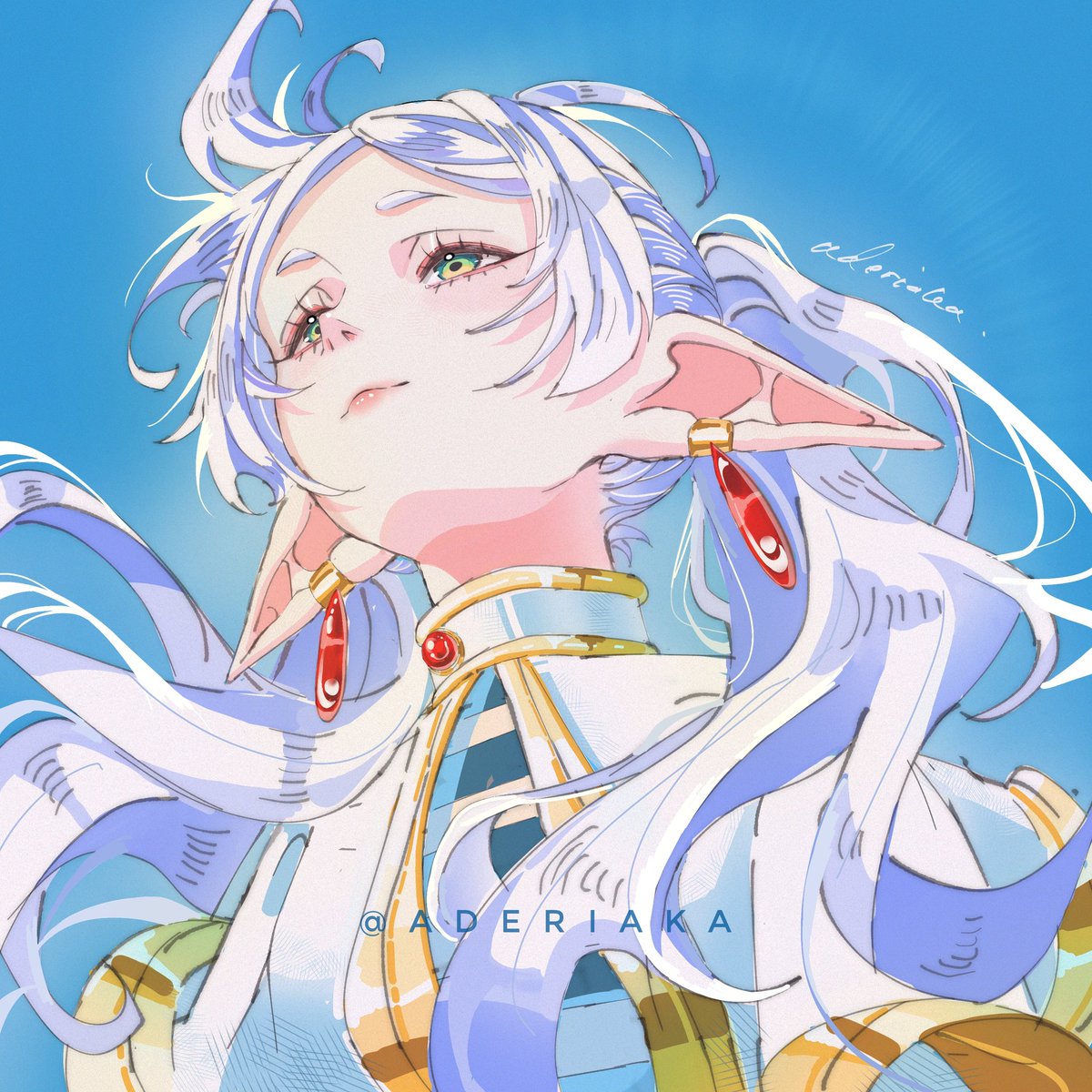 aderiaka's tweet image. This is such a beautiful art trend
#FrierenBeyondJourneysEnd #frieren