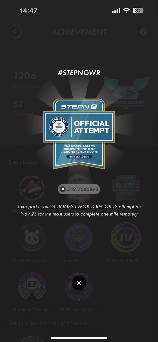 SuSu_984's tweet photo. @Stepnofficial #STEPNGWR https://t.co/IvsfpHYvhe