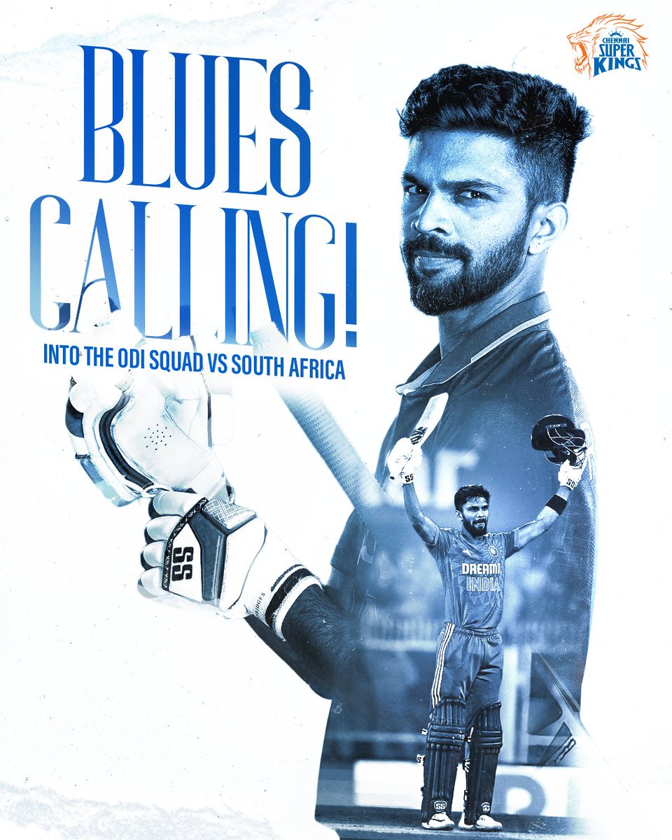 ChennaiIPL's tweet image. Stepping into the blue squad! 💪🏻🇮🇳

#INDVSA #WhistlePodu 🦁💛