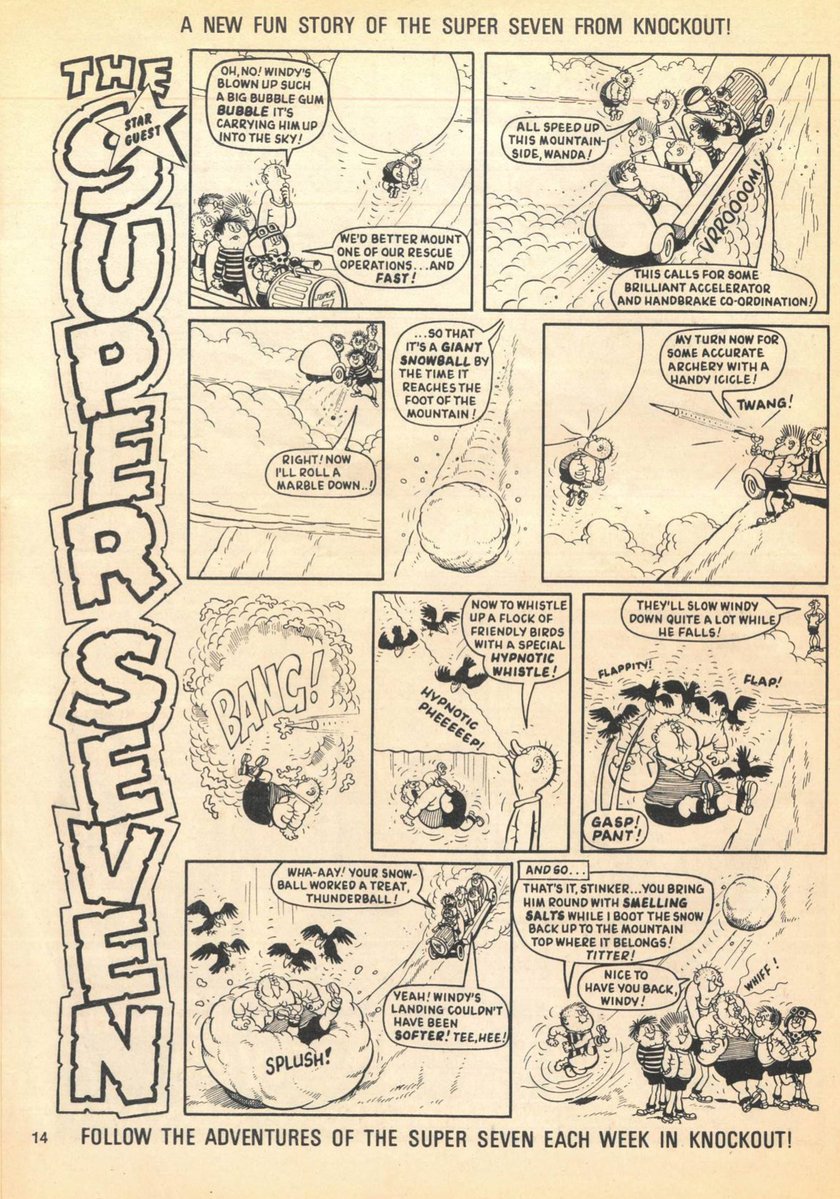 The Super Seven, as discussed in episode 26 of The Funny Comics Fan Club - available in all good newsagents and wherever you get your podcasts! 
(artist Mike Lacey, copyright Rebellion)
podbean.com/eas/pb-gihwc-1…