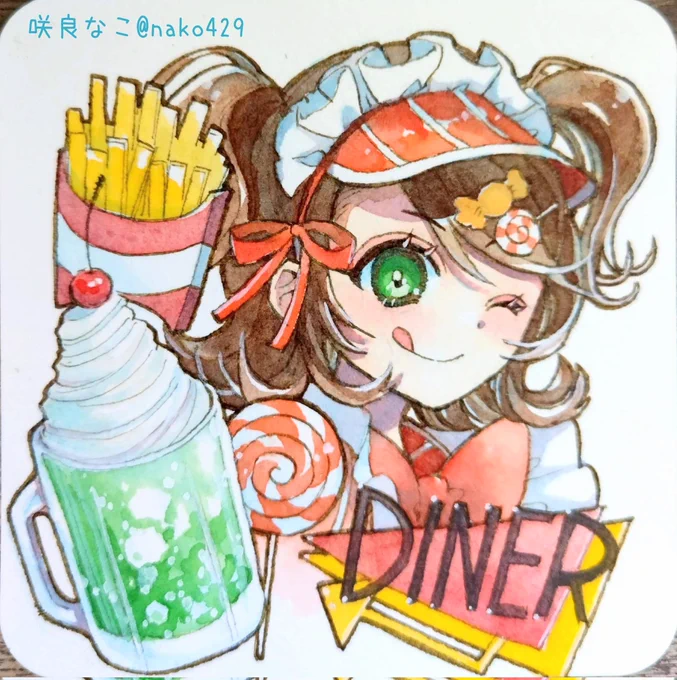 探してみたらツーサイドアップ&amp;舌ペロで3枚ありました #いいツーサイドアップの日