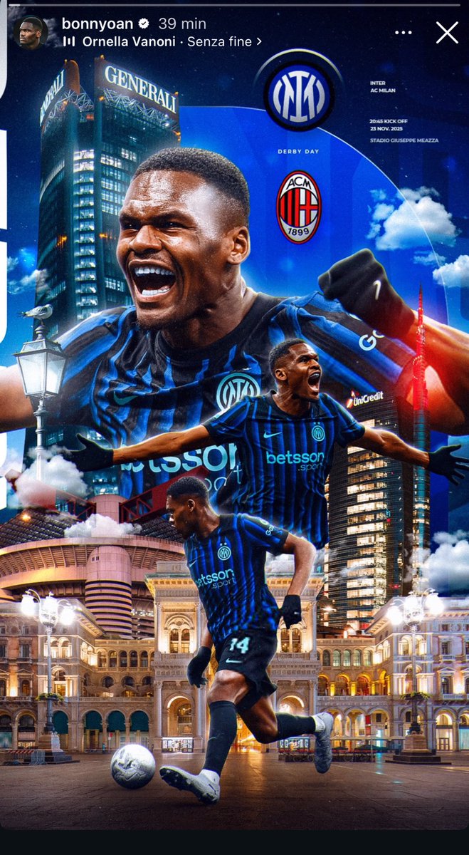 MissFinesse4's tweet image. Anche Bonny ricorda #OrnellaVanoni ♥️ 
#Inter #Derby #InterMilan