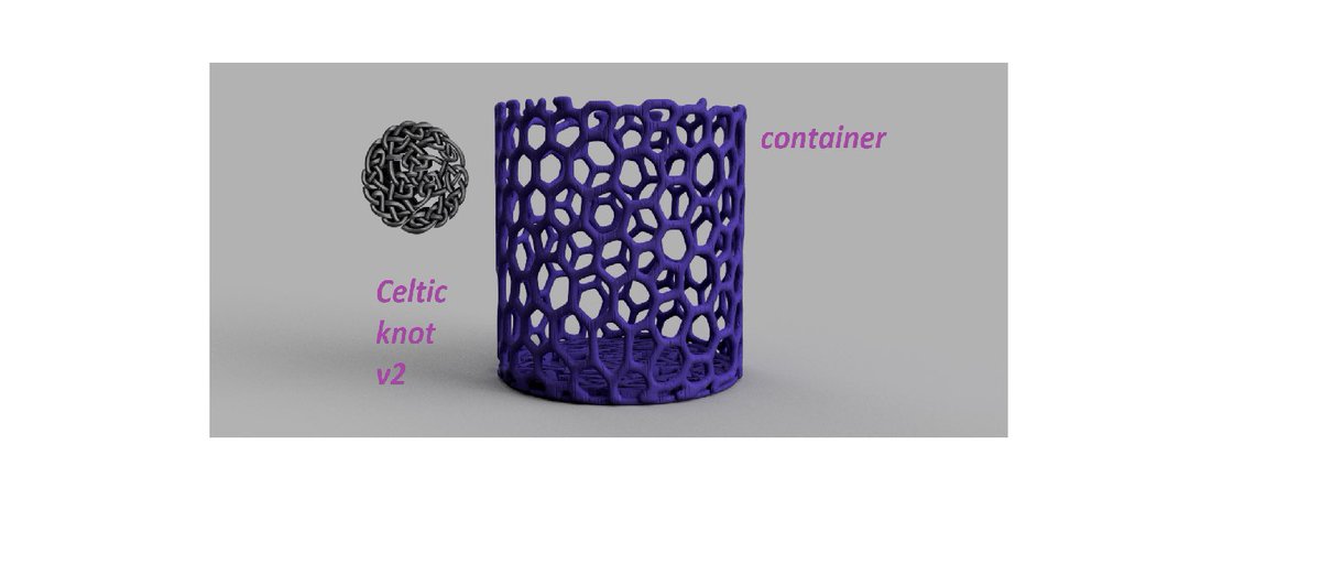 raimonvibe's tweet image. “Hey little container, hold all my secrets and snacks” 

— said me, straight after printing this Celtic knot masterpiece. 😉 

myminifactory.com/object/3d-prin… #DesignGeek #3dmodeling #3DPrinting