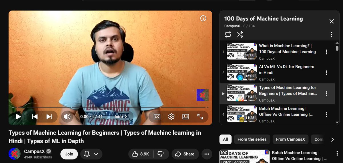 Adumbslogic's tweet image. Starting this playlist today and should complete it before 2026 
Dm if you are in a similar stage .