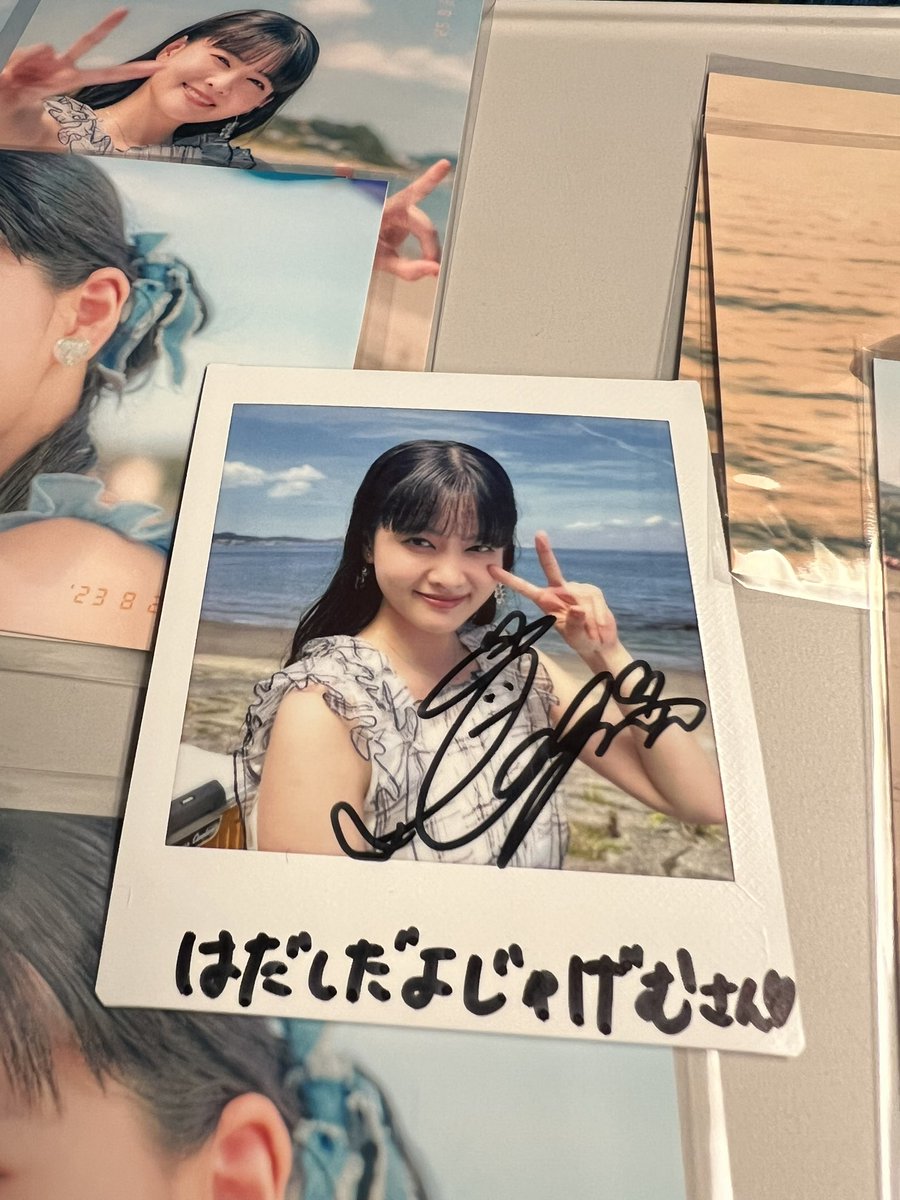 遂に今回のチェキをゲット！📸😆 (なお傷は深いぞ💸🫠) 2勝でゲット