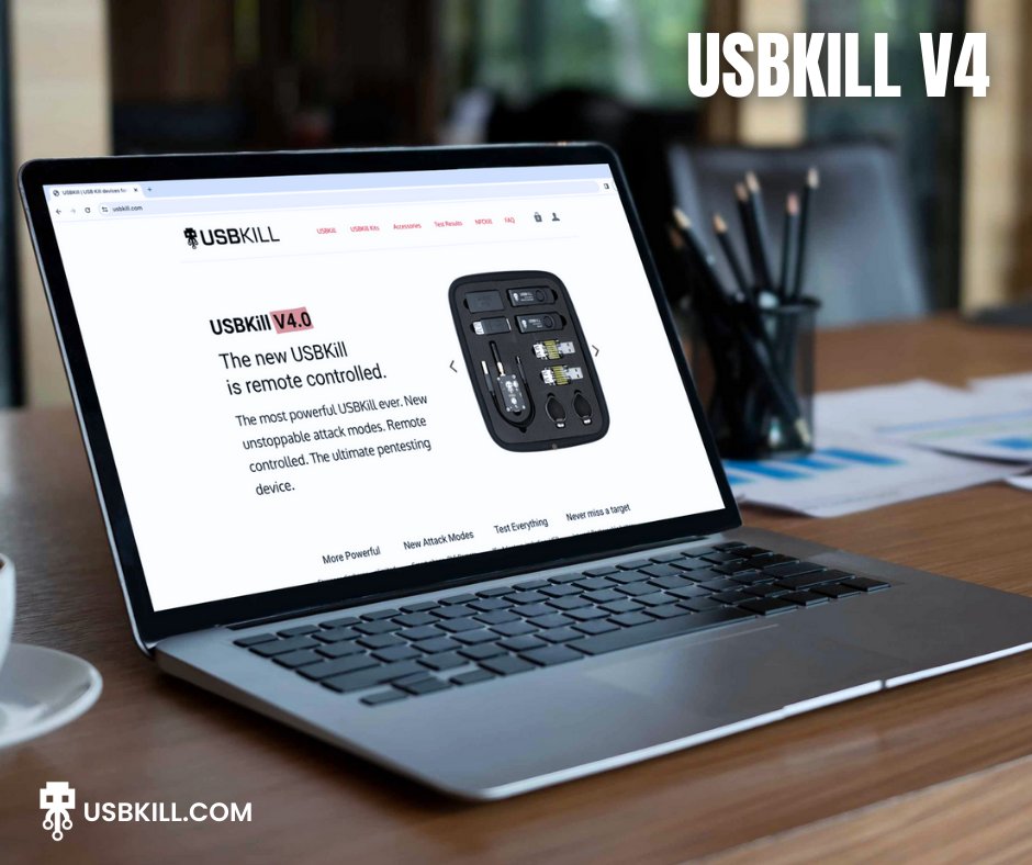 USBKill's tweet image. Powerful new attack modes! USBKill V4 features magnetic, smartphone, remote triggers, and more. 🧲📡📱 l.usbkill.com/2vPiq  
#HardwareTesting #USBKillV4 #USBKill #Pentesting #infosec #security #RedTeam