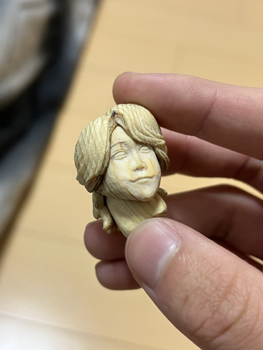 大森元貴さんフィギュア制作） この顔は多分6回目の作り直しかな