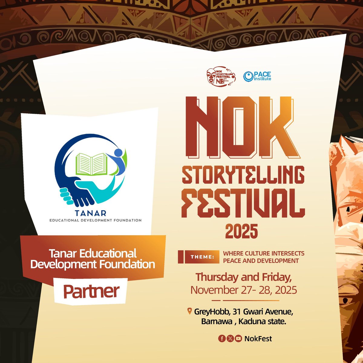 We are excited to partner with Tanar Educational Development Foundation  an organisation focused on the promotion of community education and literacy — committed to providing culturally relevant education and empowering young people.

#nokfest2025 #NokFest