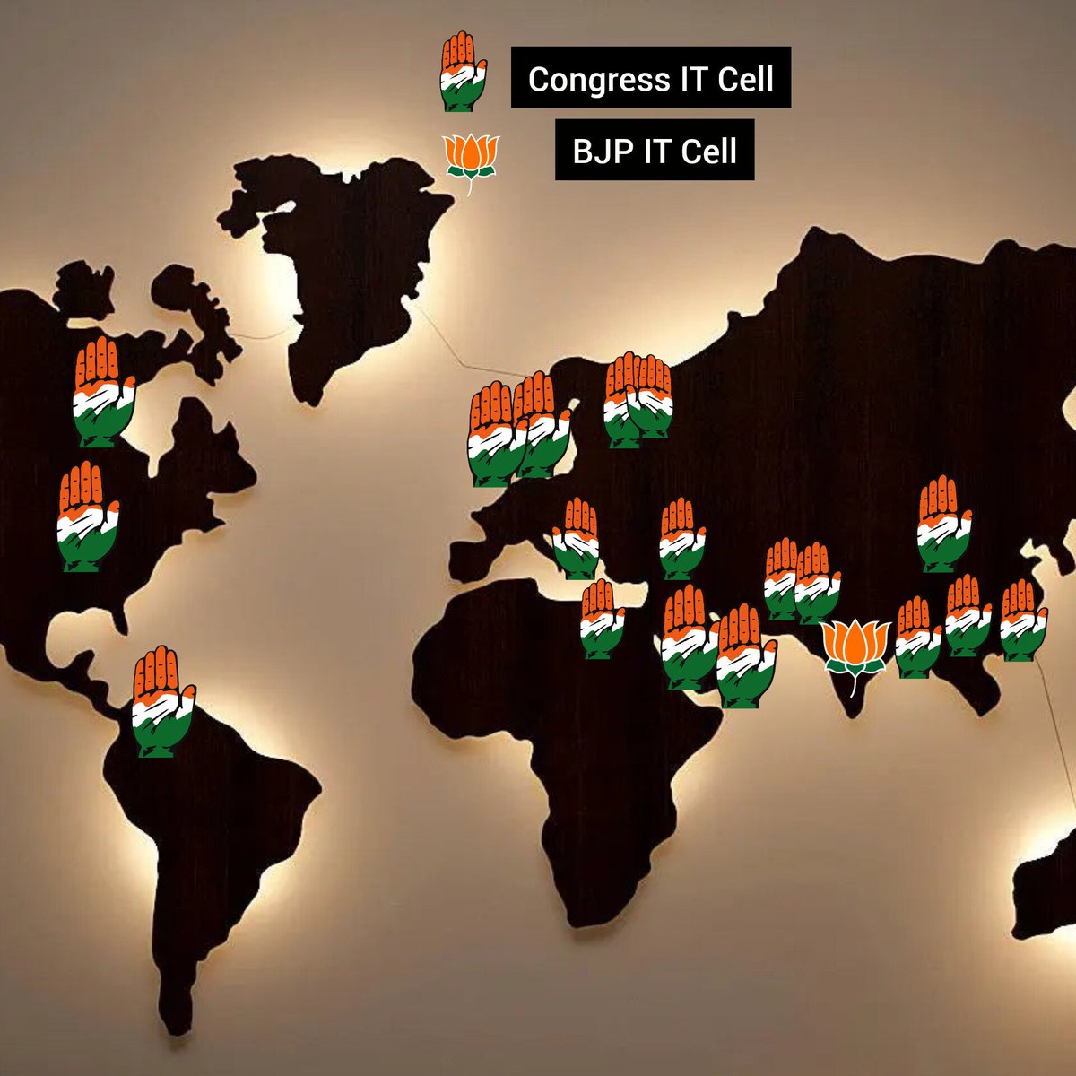 total_woke_'s tweet image. Congress is a global party ♥️