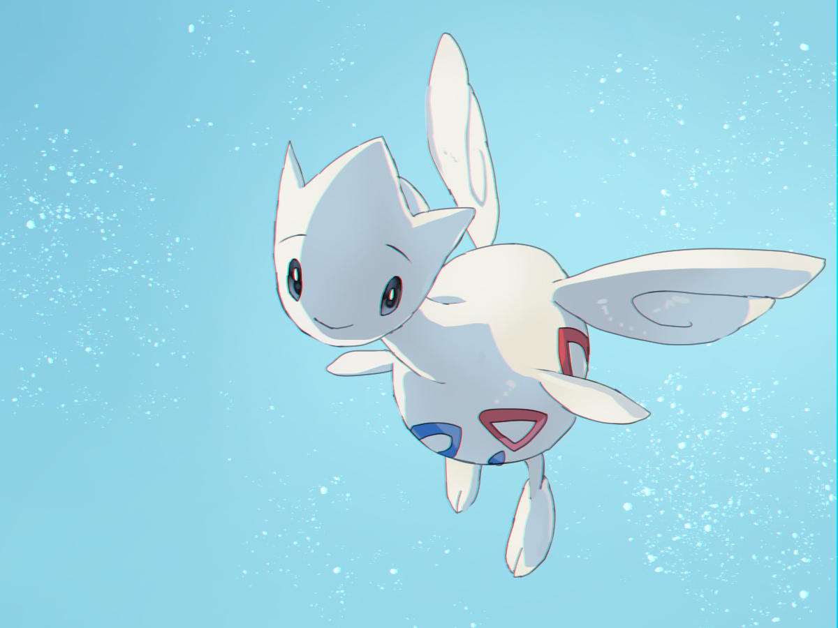 fusenryo2's tweet image. トゲチックさん #ポケモン版深夜の真剣お絵描き60分一本勝負