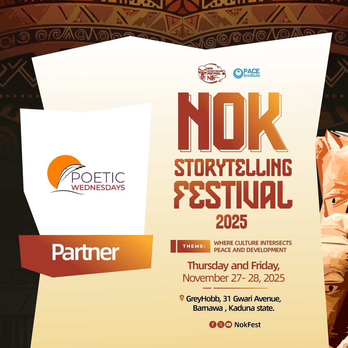 We are excited to partner with Poetic Wednesdays Initiative — a youth-led literary organisation in Northern Nigeria that promotes literature and literary activities. Poetic Wednesdays organises the annual Kano International Poetry Festival.