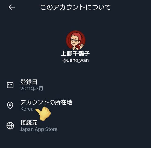 tourouken555's tweet image. 🇰🇷上野千鶴子さん、韓国が所在地なんですね