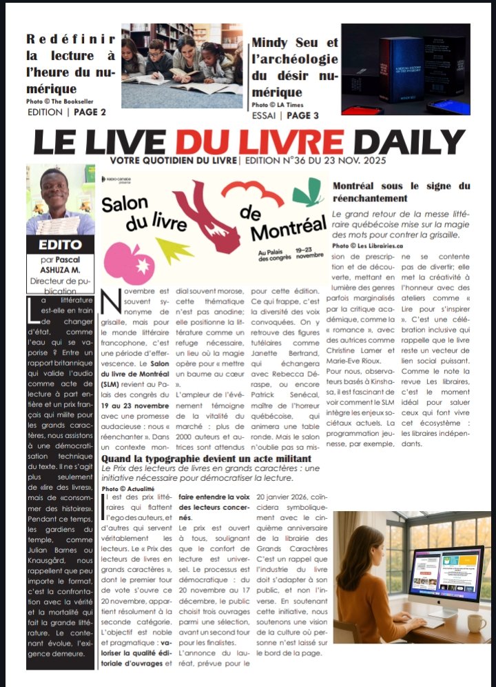 pascalashuzam's tweet image. open.substack.com/pub/leliveduli…

#lelivedulivredaily #booknews