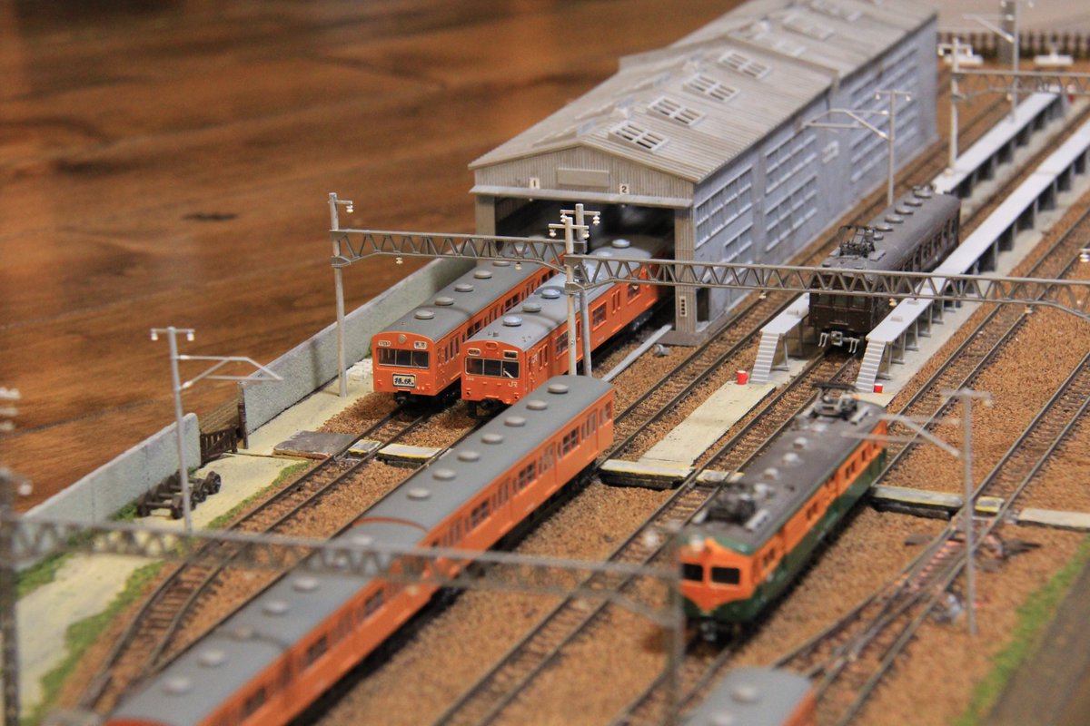 濃ゆい電車区. #鉄道ジオラマ ＃鉄道