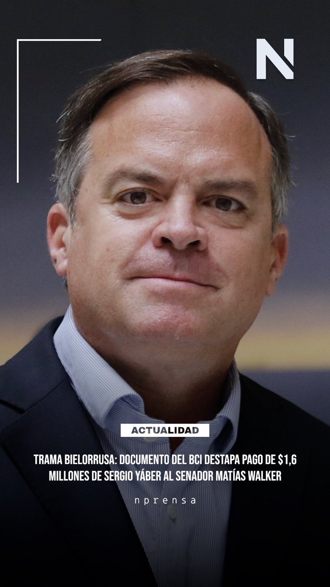 N_PrensaCL's tweet image. ⚡️ Trama bielorrusa: Según Reportea, un documento del BCI reveló que Sergio Yáber transfirió $1,6 millones al senador Matías Walker con la glosa “Pasaje Canada”.. Más información : instagram.com/reel/DRZecYUDs…