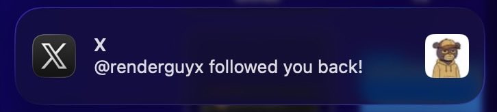 renderguyx's tweet image. Following everyone who follows me back instantly 🤝