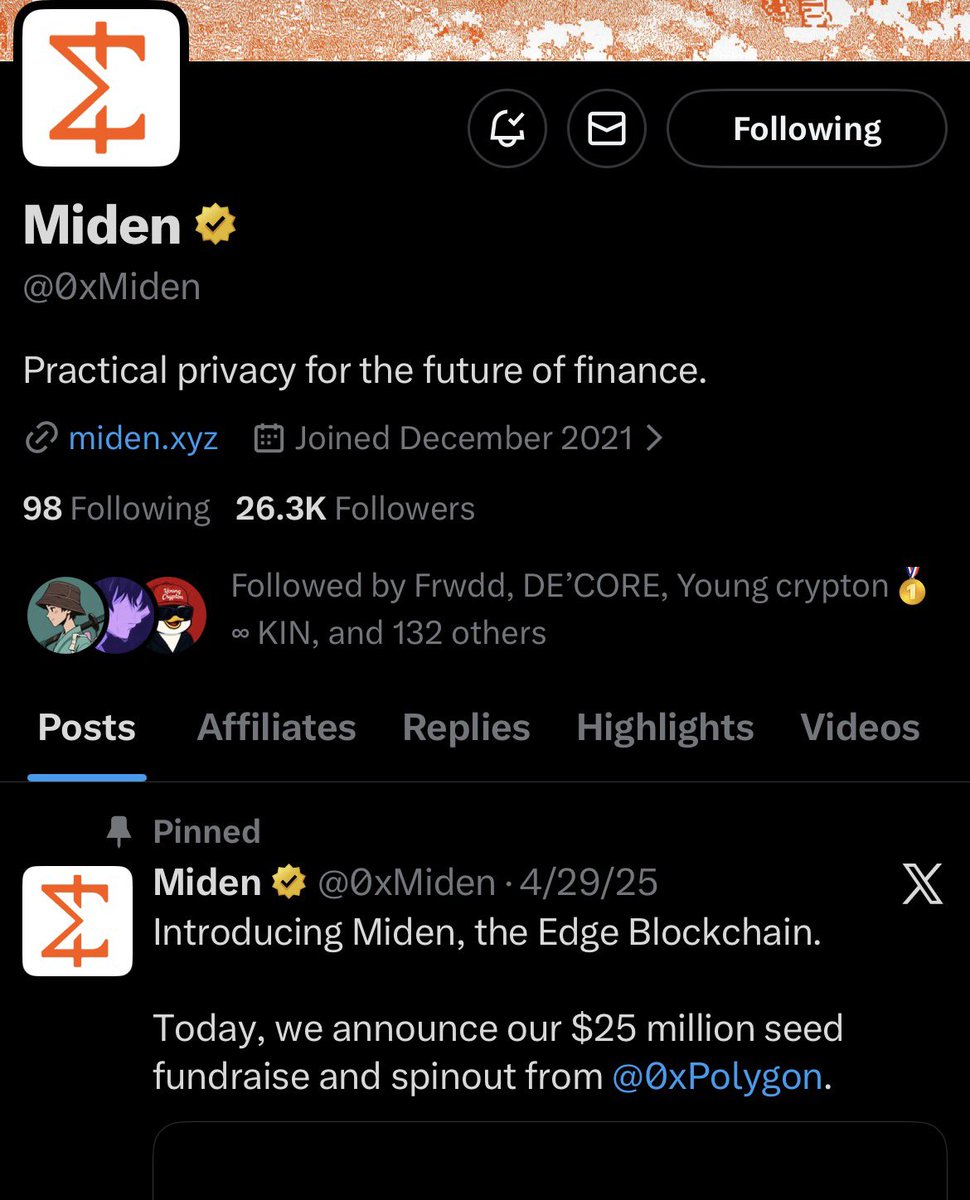 OmjNftarmy's tweet image. 5 Reasons Miden Is About To Change EVERYTHING in Web3 

1️⃣ STARK-Powered Madness

Miden is built on ZK-STARKs, the fastest, most transparent, trustless zk tech out there. No trusted setup. No BS. Just raw cryptographic power.…
