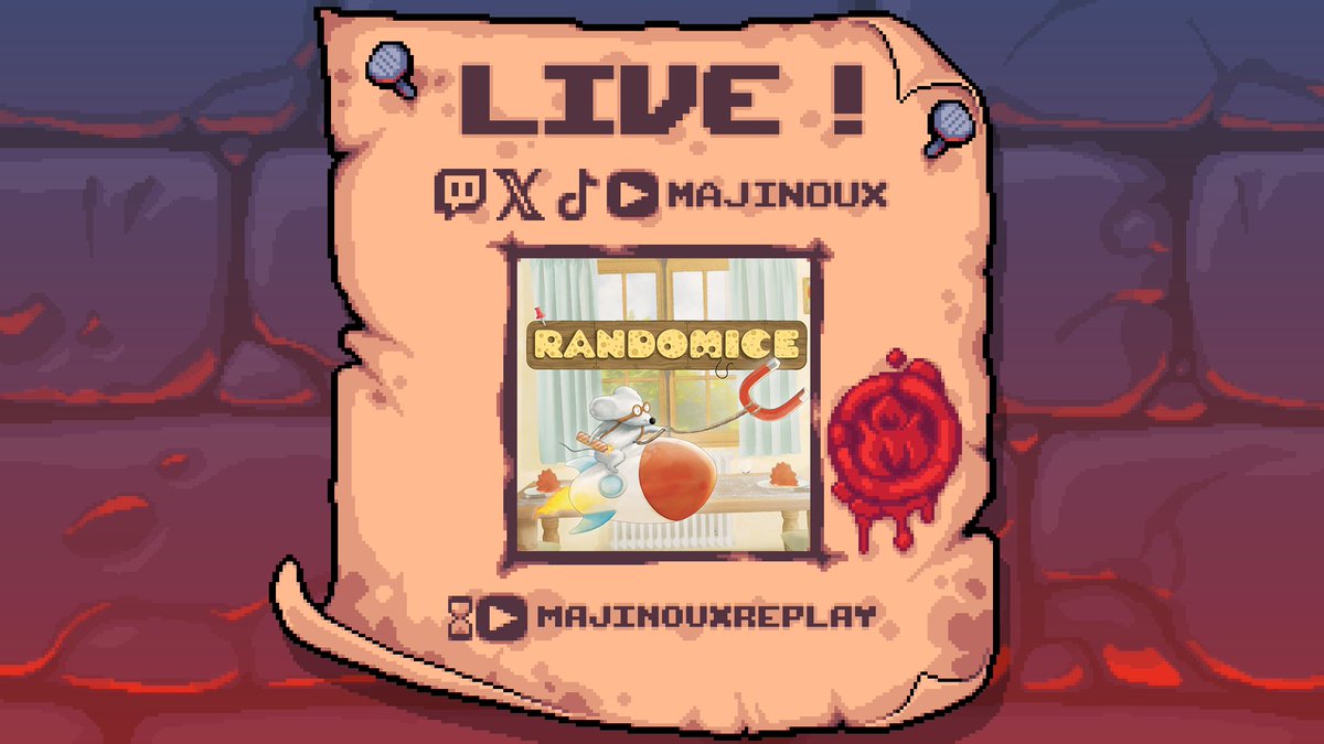 majinoux's tweet photo. #Randomice est un jeu qui m'avait marqué. Par son SFX, ses idées et, surtout la PASSION qui s'en dégage. Il sort officiellement ce jour et votre Guide SE DOIT de vous partager cette passion. Dès maintenant sur Twitch. Merci à @Videoludid ❤️ https://t.co/SUYfo5ISpF