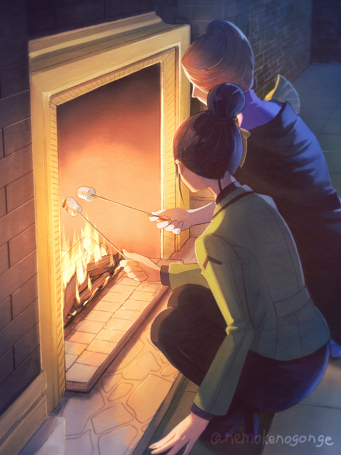 nemokenogonge's tweet image. ニャアンとキシリア様のグラナダわくわく焼きマロ部