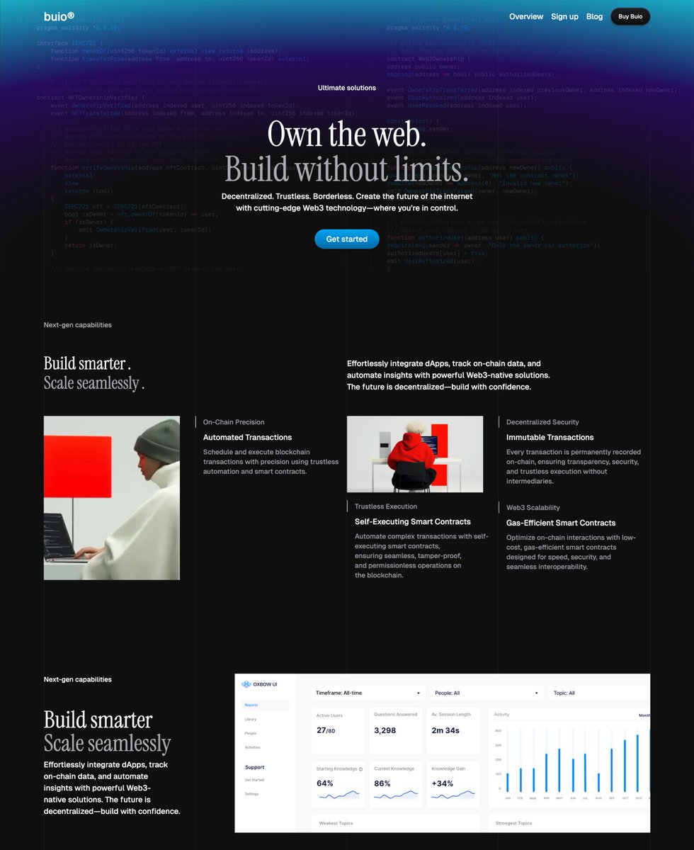 Mike_Andreuzza's tweet image. Buio — An Astro &amp;amp; Tailwind CSS web3 template — dark, sharp, and built for web3 startups.

Get it at:
lexingtonthemes.com/templates/buio

Take advantage of Black Friday and get the whole bundle at 50% off.