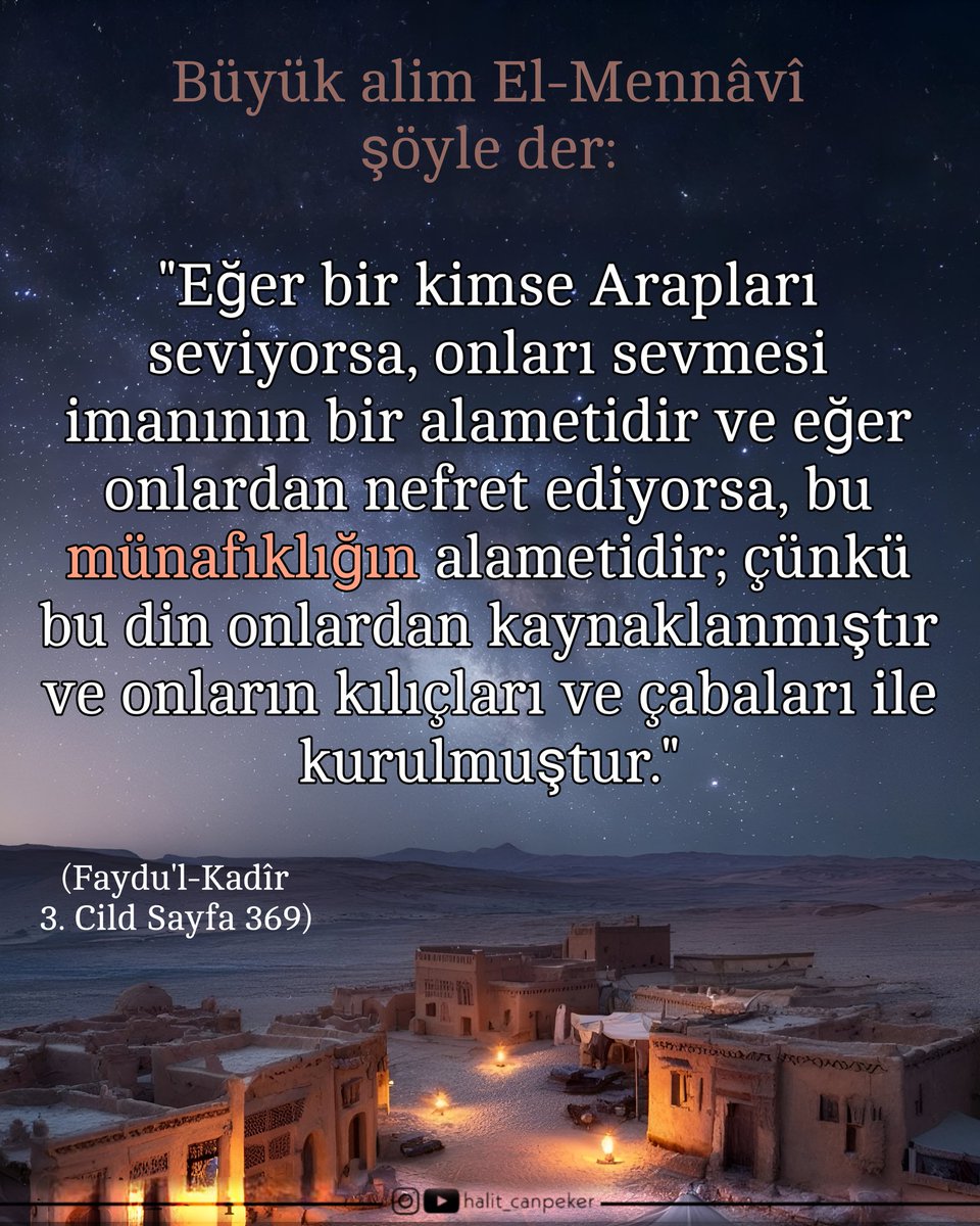 "Araplar pisliktir, onlara güven olmaz" diyenlere cevap.