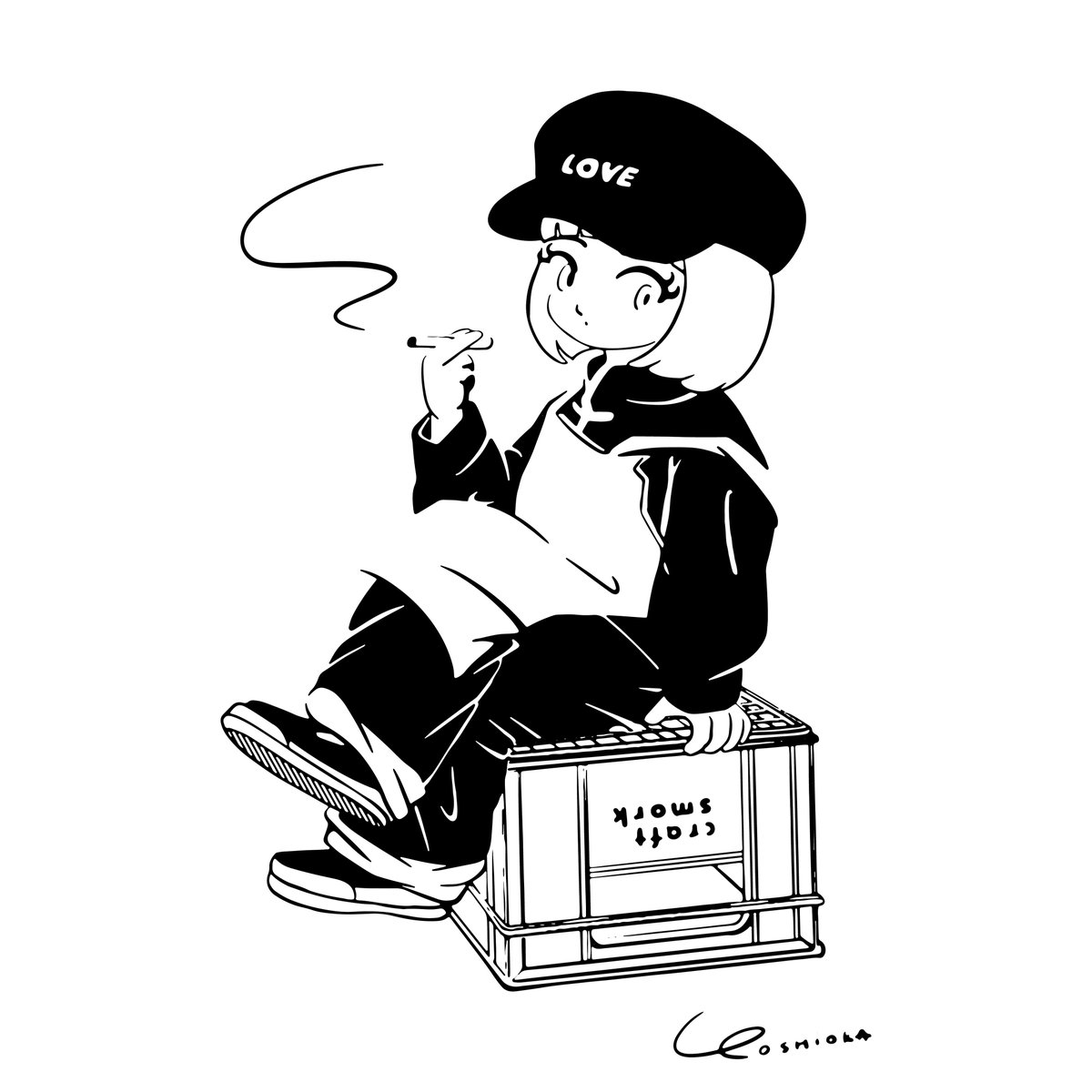 このイラストは相当良い。🚬