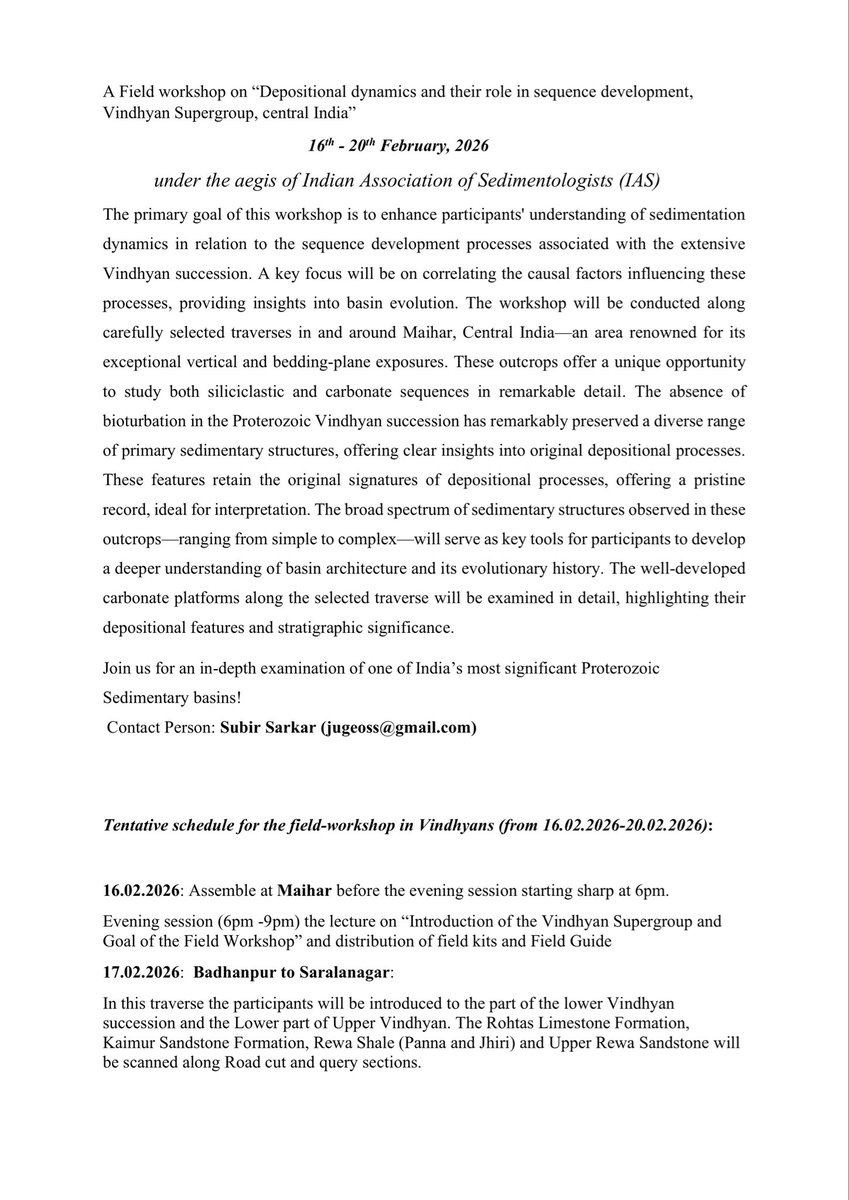 Indian Association of Sedimentologists tweet media