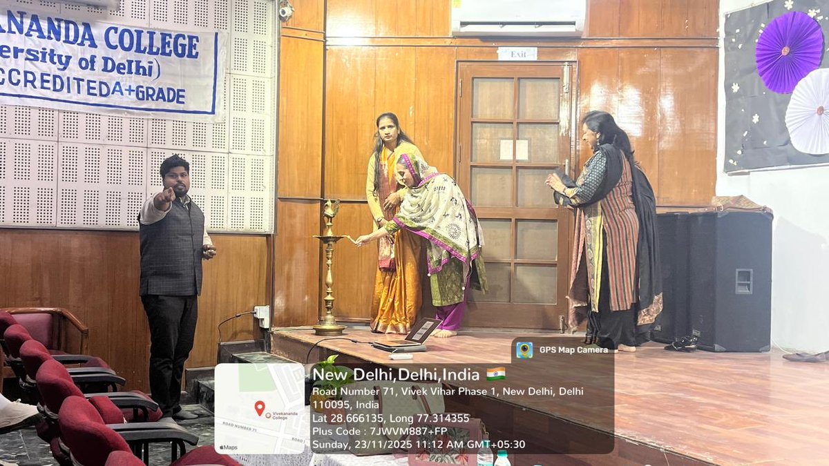 IGNOU_RCDelhi2's tweet image. Induction Meeting organised by LSC-0712, Vivekanand College, University of Delhi for the fresh learners of July 2025 Session