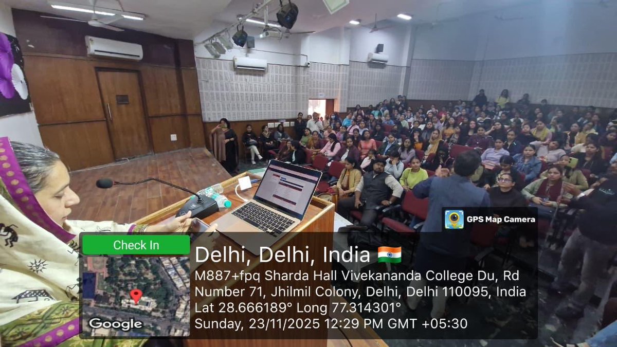 IGNOU_RCDelhi2's tweet image. Induction Meeting organised by LSC-0712, Vivekanand College, University of Delhi for the fresh learners of July 2025 Session