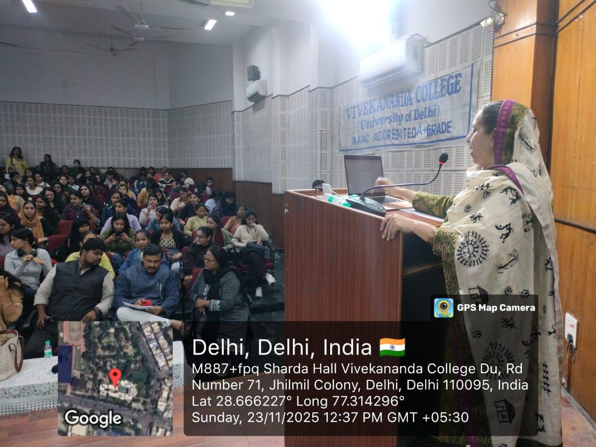 IGNOU_RCDelhi2's tweet image. Induction Meeting organised by LSC-0712, Vivekanand College, University of Delhi for the fresh learners of July 2025 Session on 23rd November 2025