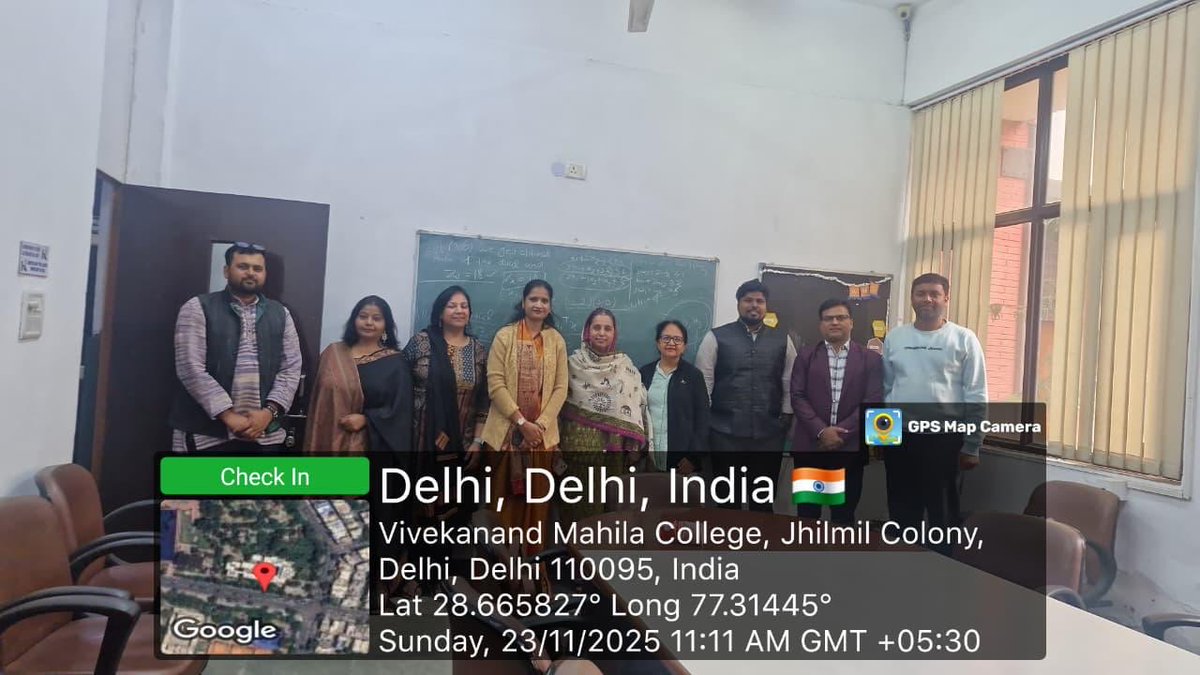 IGNOU_RCDelhi2's tweet image. Induction Meeting organised by LSC-0712, Vivekanand College, University of Delhi for the fresh learners of July 2025 Session on 23rd November 2025
