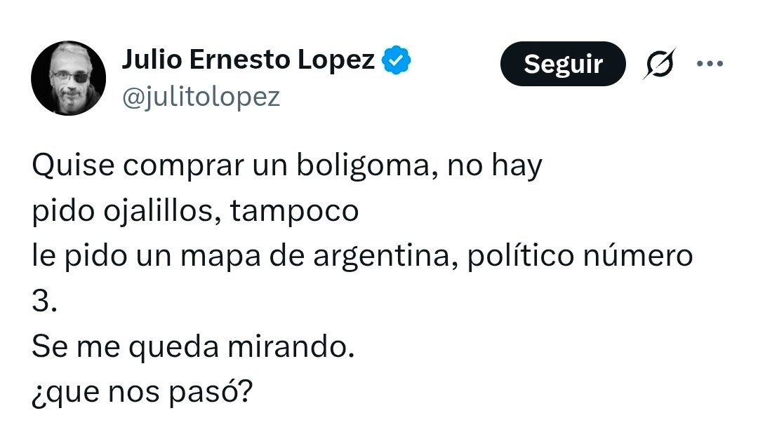 Entraste en una panadería Julio