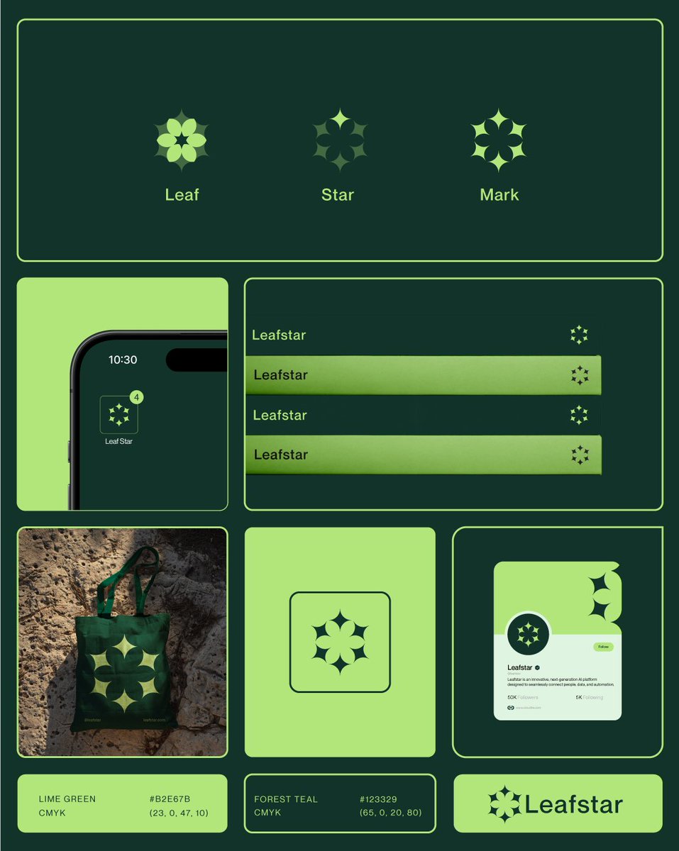 ldalamgir's tweet image. Leafstar Logo Design. What do you think? 
Behance : behance.net/gallery/239071…

#logos #logos博
#leafstar