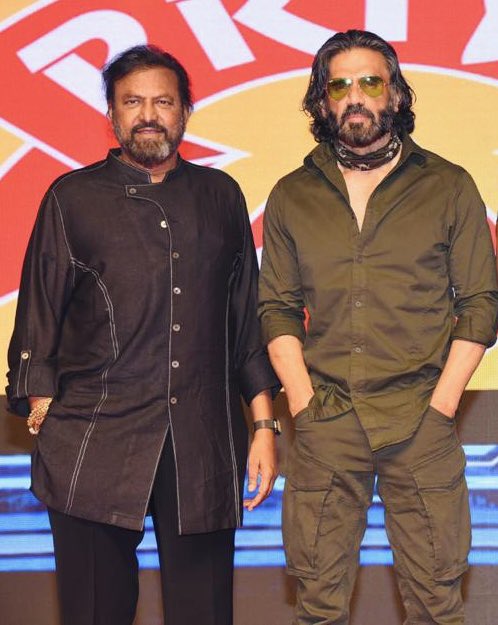SunielVShetty's tweet photo. Half a century of cinema and still unstoppable. Congratulations Mohan Babu Garu on a legendary journey. Respect always. @themohanbabu https://t.co/UbhQERYnDt