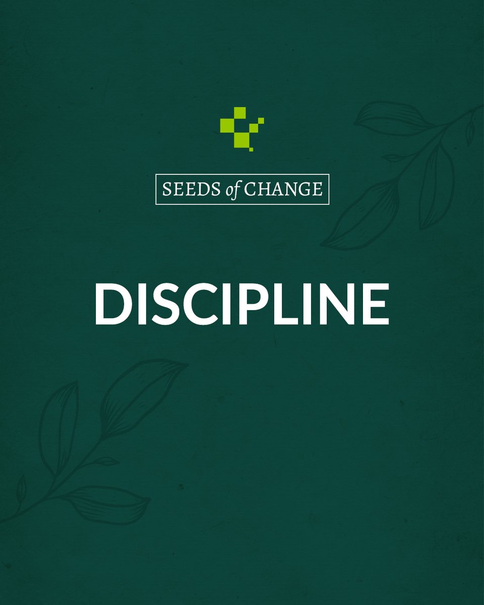 Discipline is the silent coach that pushes you toward greatness every day.  

#SeedsOfChange #DailyDiscipline #SilentCoach #GreatnessAhead